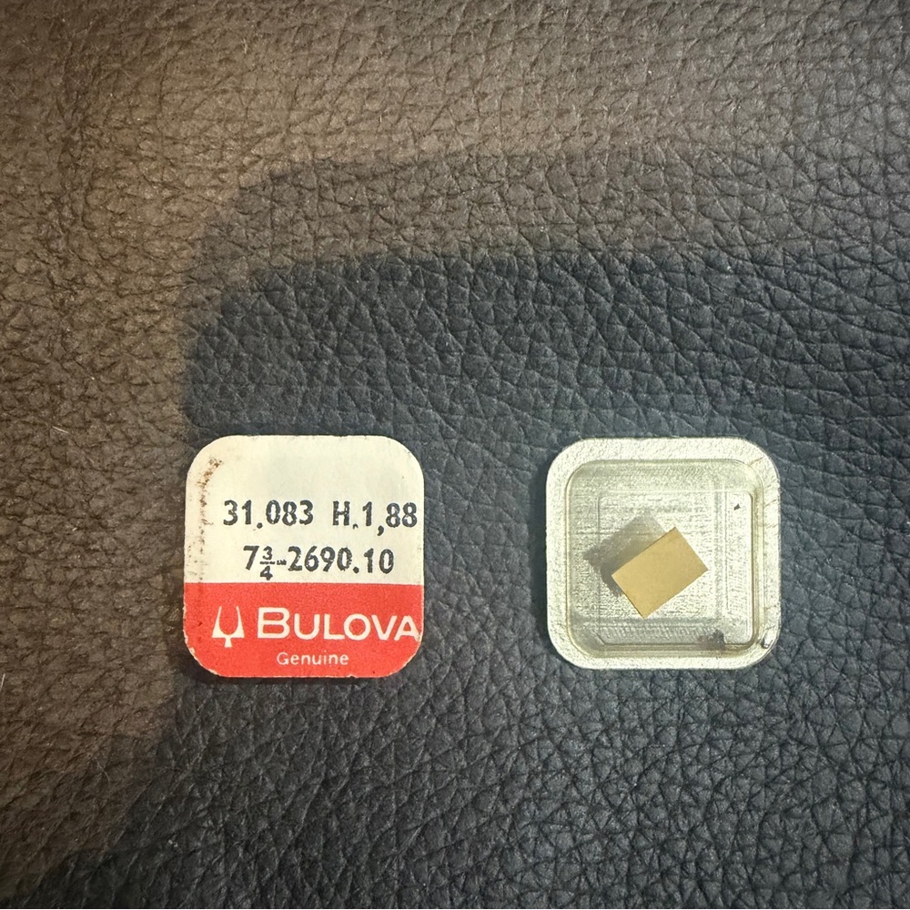 NOS Bulova Watch Part #31.083 H.1,88/7 3/4 2690.10. Authentic Bulova component.